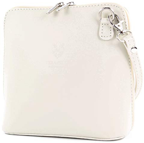 modamoda de T94 Damen Glattleder kleine Umhängetasche Schultertasche, handmade in Italy