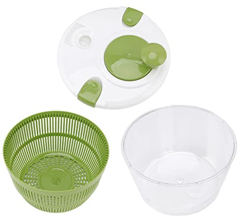 Pwshymi Salad Spinner, Essoreuse à Salade Couverts à Salade Grande Capacité avec Couvercle Outil de Cuisine pour Salade Fraîche et Croustillante