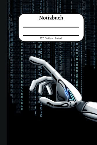 Notizbuch: Liniertes Ästhetisches Notizbuch für Jungs und Männer (Superior Robots Cover 5)