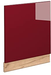 Vicco Façade Fame-Line, Bordeaux Haute Brillance, 60cm | Façade en MDF · Sans plan de travail · Adapté à la façade de cuisine · Librement combinable · Intégration facile