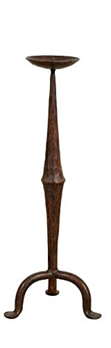 Biscottini Chandelier en Fer 44x16x16 cm | Bougeoir Fer | Candélabres Antiques | Chandelier Shabby