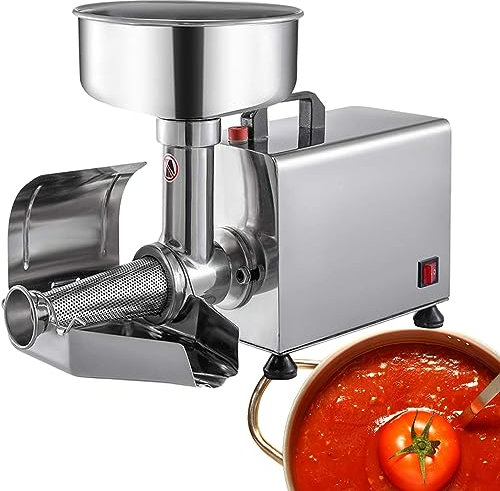 potow 370 W Elektrisches Tomatensieb, Saucenmaschine, 15–30 Kg/H KapazitäT, LebensmittelmüHle In Kommerzieller QualitäT FüR Hausgemachte Tomaten-Erdbeersauce