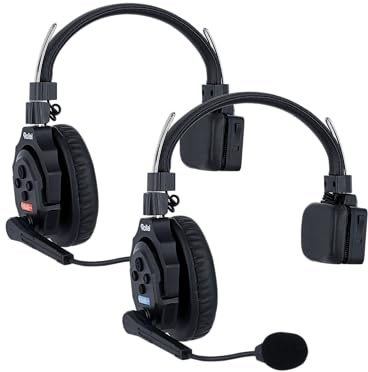Rollei XTALK X2 intercom-hörlurar 2,4 GHz trådlöst kommunikationsheadset 350 m räckvidd 20 timmars kommunikationssystem för utrustning intercom hörlurar-trådlös utrustning