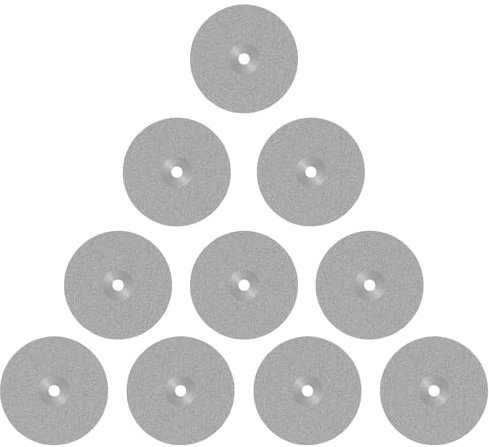 Foppla 10Pcs Drill Bit Sharpening Disc Sturdy Drill Machine Blade Portable Drill Bit Sharpener Sheet Multipurpose Drill Bits Grinding Discs for High Speed Steel Carbide Twist Drill Bits Cobalt Drill B