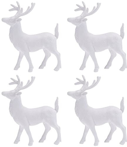 Happyyami Realistische 14cm Mini Deer Weihnachten Rentier Figurine Ornament Desktop Decor Weihnachten Desktop Decor Für Home