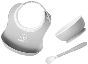 BabyBjörn Kindergeschirr, 3 Teile, Grau