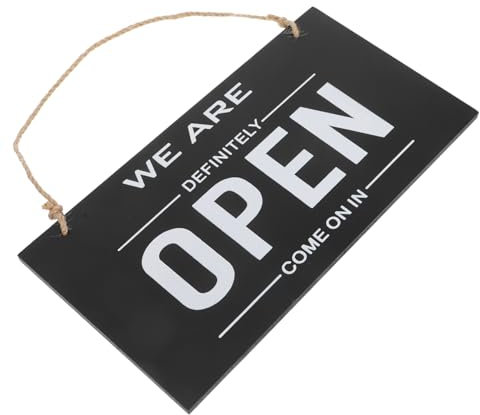 Operitacx Puerta Colgante De Doble Cara Letrero Comercial Para Tiendas Placa Colgante Abierta Para Negocios Letrero De Puerta De Entrada y Cierre