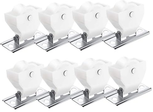 Alipis 2 Set Accessori per Tende per Tende A Pacchetto Puleggia per Tende Serratura per Puleggia per A per in bambù 8 Pz Carrucola per Tende Finestre 8 Pezzi * 2