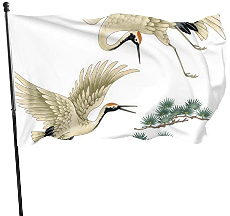 Drapeau Pin Et Cyprès Personnalisé Bannière Polyester Flag Pour Decor Patio Home 90X150Cm