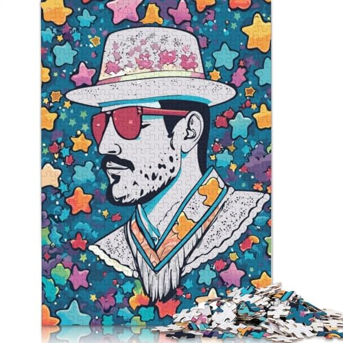 Puzzle d'icônes de la Mode Masculine, Amusant en Famille, en Carton 100% recyclé, pour Enfants et Adultes à partir de 12 Ans, Cadeaux d'halloween, 1 000 pièces (26 x 38 cm)