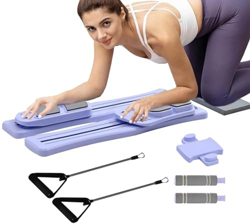 Reformer Pilates Gerät,Pilates Ausrüstung Für Fitnessstudio Und Zuhause - Tragbares Fitnessgerät Mit Starker Gewichtsbelastung Für Cardio Frauen Gym Und Zuhause
