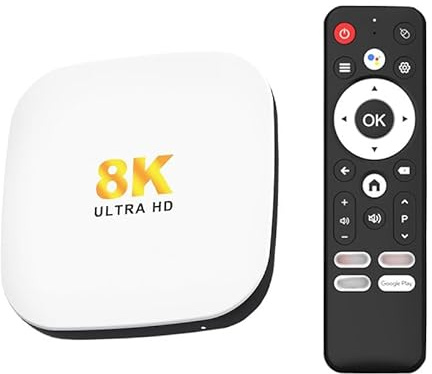 H96MAX M2 Plus Android 13.0 TV Box – Esperienza Android TV OS su grande schermo: RK3528 Quad-Core, 4 GB di RAM 32 GB di archiviazione, decodifica 8K, WiFi 6 e BT 5.4