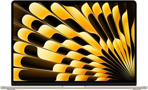 Apple MacBook Air 2023, M2 Chip with 8-Core CPU & 10-Core GPU (15-inch, 16GB RAM, 1TB SSD Storage) (QWERTY English) Starlight (Renewed)
