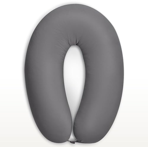 sei Design Stillkissen 170×30 cm – ergonomisch geprüftes Unterstützungskissen – EPS-Mikroperlenfüllung fein wie Sand – regulierbare Füllmenge – Premium-Baumwollbezug – waschbar – Made in Germany