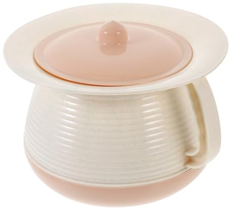 Ipetboom Pot de Chambre Garçon et Filles Portable en Plastique avec Couvercle, Seau à Urine Compact et Léger, Bassin de Lit pour Bébé, Urinoir Domestique Stable et Facile à Nettoyer, Usage