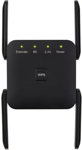 2026 Lumenvira WeXtend Pro 5G Fastest WiFi Extender, WiFi Repeater, WiFi Booster, Internet Booster - with Ethernet Port, Quick Setup, Home Wireless Signal Booster (BLACK, 1200M)