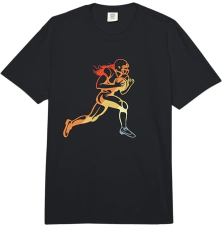 Bambina di Football Americano Vintage per Ragazze Comfort Colors Adult Heavyweight T-Shirt