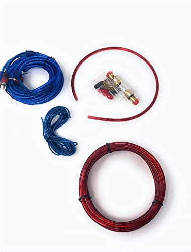 SLS SHOP KIT COMPLETO CAVI AUDIO RCA PER ISTALLAZIONE AMPLIFICATORE ALIMENTAZIONE IN AUTO cavi audio RCA installazione amplificatore auto subwoofer car cablaggio cavo