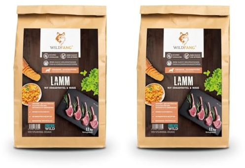 Wildfang® Hundefutter - Trocken - Getreidefreies Hundefutter - Premium Trockenfutter… (12 kg, Junior Huhn)