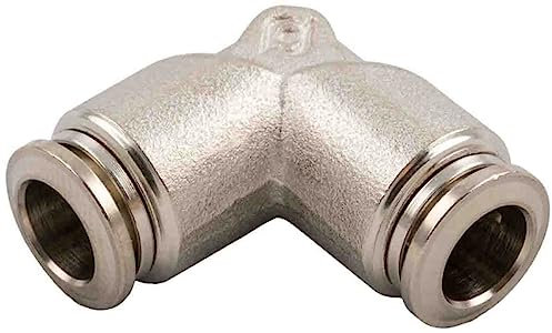 RS PRO 57000 Steckfitting, Rohr-zu-Rohr, Messing vernickelt, 20bar, Packung a 10 Stück