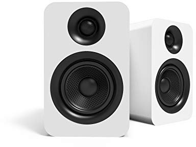 Kanto YU Passive 4 Bookshelf Speakers with 1 Silk Dome Tweeter | External Amplifier Required | 70W Power Handling | Matte White | Pair