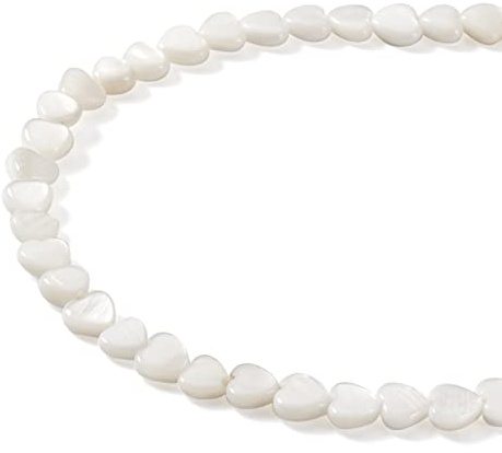 PandaHall 1 Stränge, natürliche Süßwasser-Muschelperlen, Cremeweiß, Muschel-Abstandshalter, lose Perlen für Hawaii-Knöchelarmbänder, Halsketten, Ohrringe, Basteln, 6 x 6 x 1 ~ 3 mm