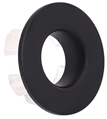 Black Brass Basin Sink Overflow Cover Insert Hole Trim Cap Ring Kitchen Sink Decoration Spare Hole Insert Replacement