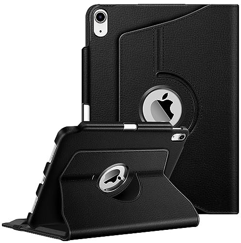 Fintie Hülle für iPad 11 Generation 11 Zoll 2025 (A16), iPad 10 Generation 10.9 Zoll 2022 mit Pencil Halter - Schutzhülle Cover mit 360 Grad drehbarem Ständer und Auto Schlaf/Wach, Schwarz