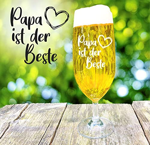 Bierglas Papa personalisiertes Geschenk Pilstulpe