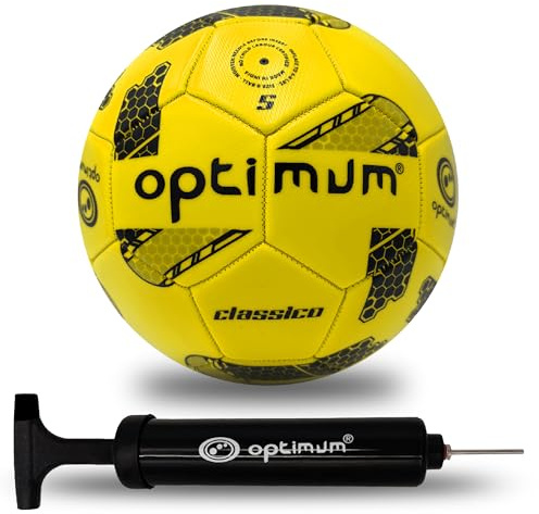 Optimum Classico Football for Indoor/Outdoor Training & Matches | Elite match ball available in sizes 3-5. Crafted for a sharp touch & consistent strike on all surfaces.