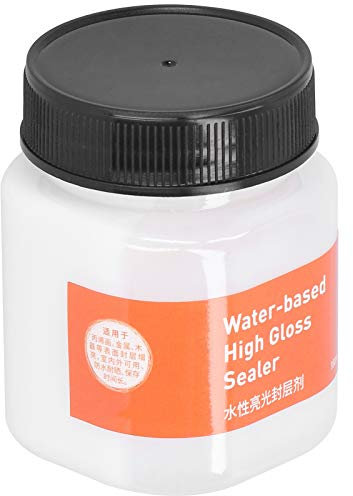 TEUOPIOE Klarlack – Wasserbasierte Glanzversiegelung Brillanter Oberflächenschutz Für Acrylmalerei Blumentöpfe 180 Ml