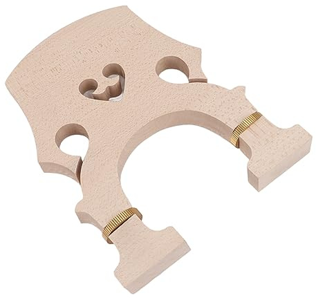 Violin Bridge 3/4, Adjustable Upright Brass Screw Double Bass Bridge for Replacement Enhance Performance Perfectly Match Original