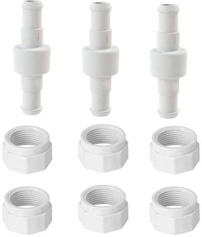 YLZCAM Poolreiniger-Schlauchdrehgelenk D20 und Schlauchmutter D15-Set, kompatibel mit Poolreiniger 280 180 380 3900 (9er-Pack)
