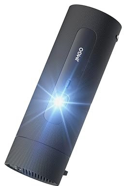 JmGO PicoFlix Proiettore da Esterno con Google TV, Netflix, Mini Proiettore Portatile 1080P, 420 ISO Lumen, Batteria da 4,5 Ore, Home Cinema 150, HDR10, Gimbal, Altoparlanti 10W