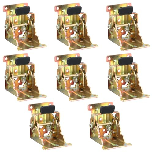 CHEUKYIU 8 patas de mesa de 90 grados, plegables, plegables, plegables, con cierre automático, soportes plegables para mesa, cama, armario