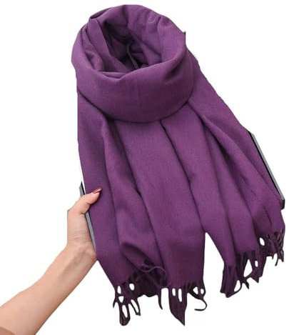 LSZBYHOK Schal Damen Winterschal Für Frauen, Damenschal, Schalgeschenke Für Frauen, Damenschals Wraps, Geburtstagsgeschenke Für Frauen-lila-68-180 cm