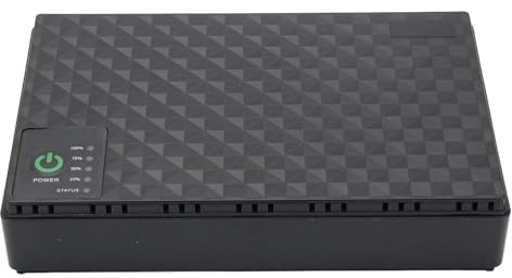 10400mAh 36W Mini UPS Batería de Respaldo con Múltiples Opciones de Salida, Batería de Alta Capacidad para Enrutador, Módem con Fuente de Alimentación Ininterrumpida, Diseño (EU