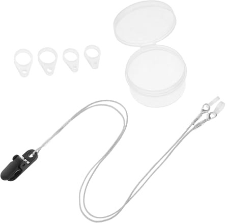 HOODANCOS Hörgeräte Hörverstärker mit Anti-verlust Halterung und Komfortablem Nylon Schutzband für Senioren bei Outdoor Aktivitäten