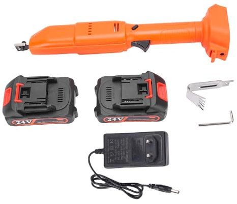 Cava de Excavación Eléctrica Inalámbrica, 2500 RPM Cultivador de Jardín de Mano Manganeso Hojas de Acero Excavador de Suelo Adecuado para Jardín de Césped de (Enchufe de la UE)