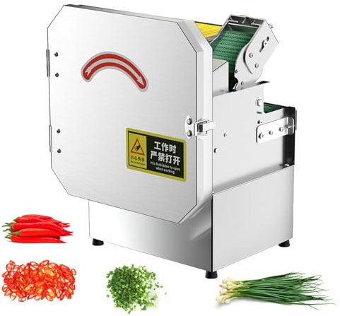 LIEROLYE Cortadora De Verduras Profesional, Picadora Eléctrica De Cebolletas - 700/BPM Cortadora Profesional De Cebolletas para Cebolletas, Cilantro, Apio Y Pimientos