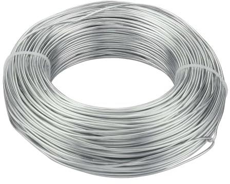 Alambre para Bonsai, Alambre de Entrenamiento para bonsáis Plateado de 2,5-3,5 mm de diámetro. Alambre de Entrenamiento de Aluminio para Plantas, Apto para Esculpir.