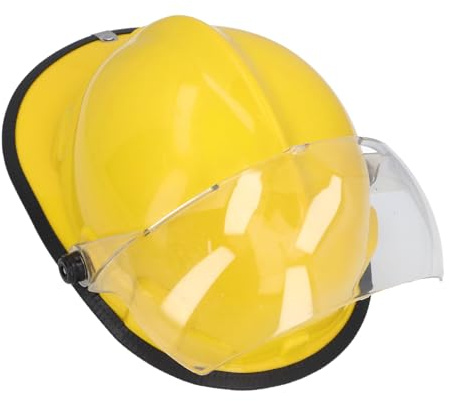 Xiuganpo Cappello a Elmetto di Sicurezza con Scudo del Viso, Casco di Salvataggio Antincendio, Design per lo Scudo a Faccia a Faccia, Protezione Dell'impatto per Costruzione, Mining,