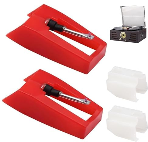 Record Player Needle, 2 PCS Record Needle Replacement Universal Phonograph Needles for Suitcase Turntable LP Vinyl Player