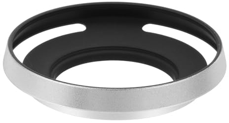 PATIKIL 37mm Paraluce Paraluce Universale Sottile Curvo Traforato Argento | Per Fujifilm Per Nikon Per Pentax, A Vite In Metallo