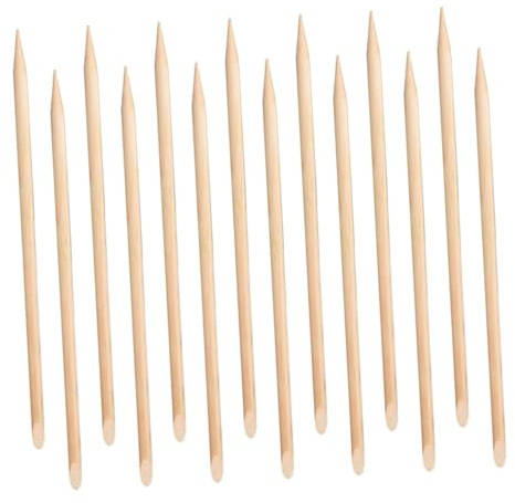 TOPBATHY Lot de 100 Bâtonnets à Ongles Double Face en Matériaux Synthétiques pour Manucure et Pédicure, Pousse-cuticules et Nettoyage des Ongles, pour Usage à Domicile