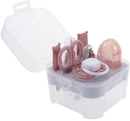 ERINGOGO Cortaúñas y Lima para Bebés Set de Cuidado Infantil de 7 Piezas, Tijeras para Uñas Seguras para Recién Nacidos y Pequeños