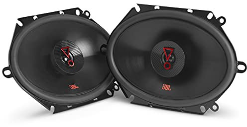 JBL Stage3 8627 2-Wege Auto Lautsprecher Set von Harman Kardon - 250 Watt ovale KFZ Autolautsprecher Boxen - groß 6 x 8 - 15 x 20 cm, Schwarz