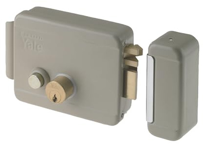 Yale Serratura elettrica da applicare per cancelli Y6880060105 destra, acciaio zincato, entrata 60 mm