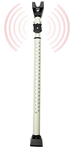 Adjustable Sliding Door Security Bar, Door Jammer 2-in-1 Adjustable Door Knob and Sliding Patio Door Stoppers Security with Alarm, 40 Different Adjustments by Guard Dog Security
