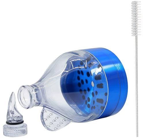 MuYuDaDi Spice Tools Powder Spice Grinder[Upgraded Version][Large 3 Layer 2.5][Funnel Bottom] and Cleaning Brush and Mini Funnel